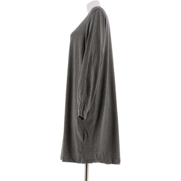 AnyBody Loungewear Knit T-Shirt Sleep Dress A296885 - Picture 2 of 5